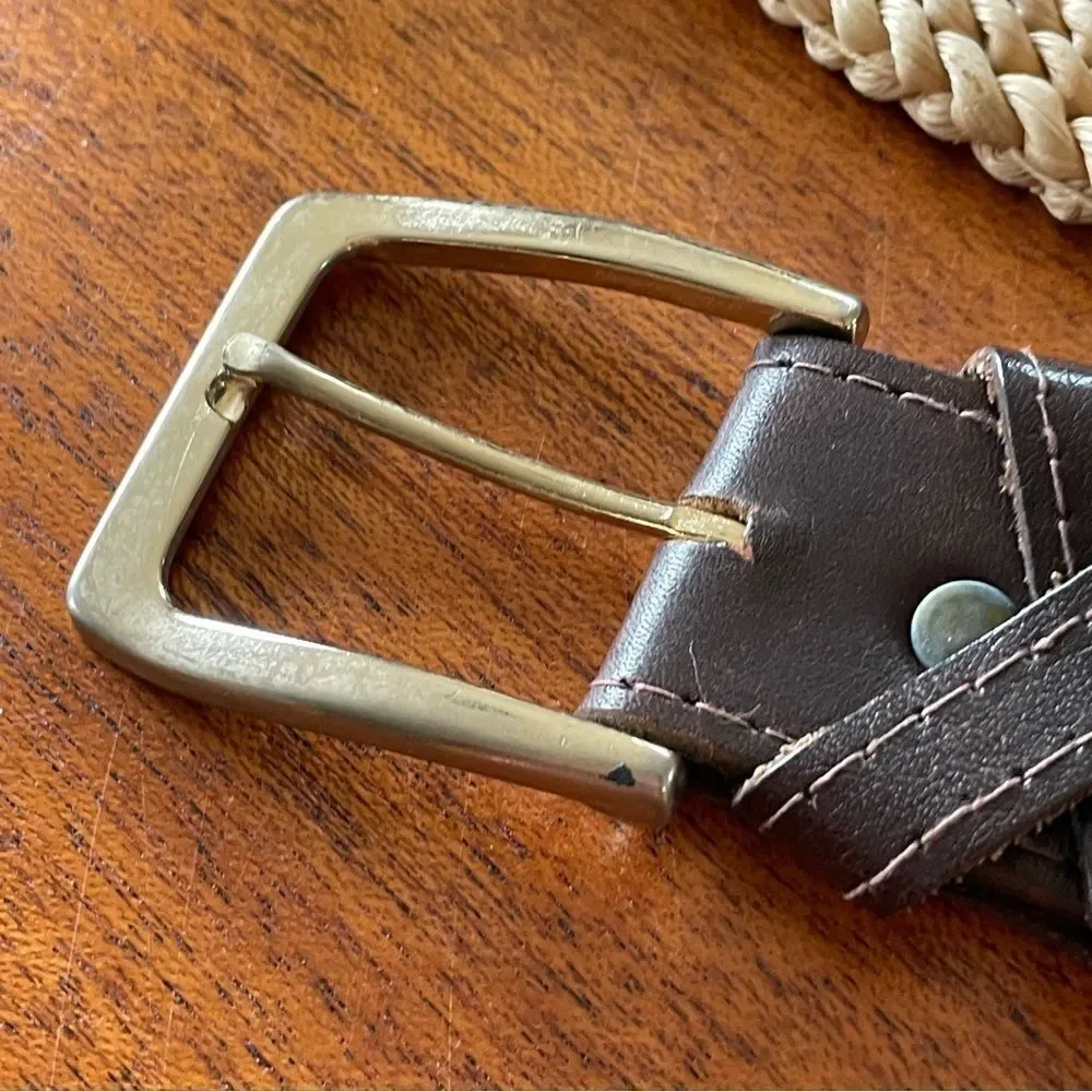 Oxford New York Genuine Cowhide Men's Dark Brown Leather Belt M/L 38-40